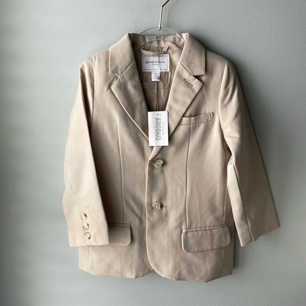 NWT Gymboree Special‎ Occasion Khaki Suit Jacket